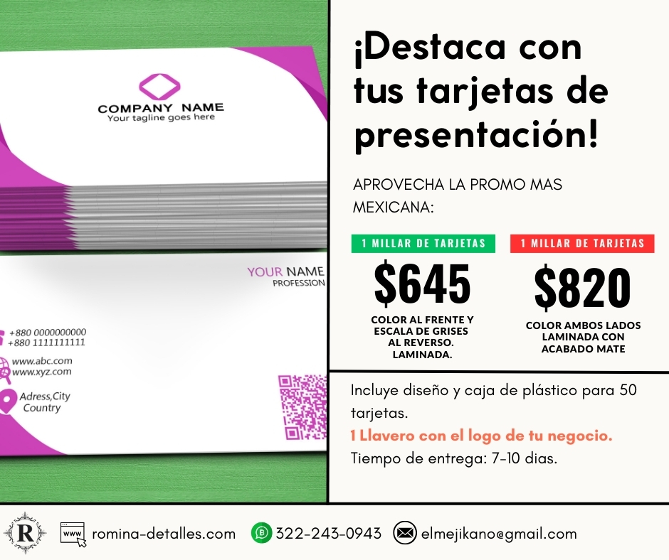 PROMO TARJETAS PRESENTACION